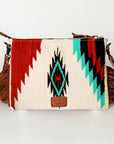 American Darling Cross Body Hand Tooled Saddle Blanket Genuine Leather women bag western handbag purse