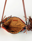 American Darling Cross Body Hand Tooled Saddle Blanket Genuine Leather women bag western handbag purse