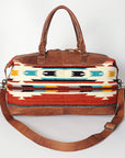 American Darling Duffel Saddle Blanket Genuine Leather Women Bag Western Handbag Purse