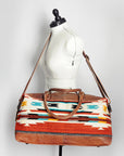 American Darling Duffel Saddle Blanket Genuine Leather Women Bag Western Handbag Purse