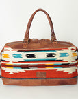 American Darling Duffel Saddle Blanket Genuine Leather Women Bag Western Handbag Purse