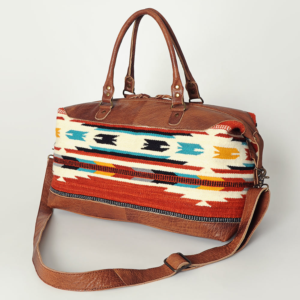 American Darling Duffel Saddle Blanket Genuine Leather Women Bag Western Handbag Purse