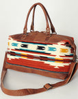 American Darling Duffel Saddle Blanket Genuine Leather Women Bag Western Handbag Purse