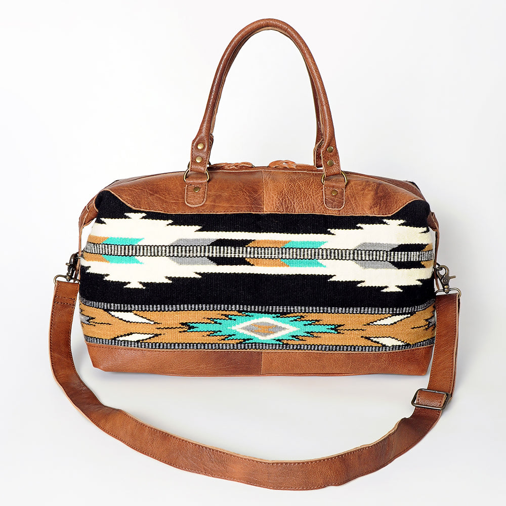 American Darling Duffel Saddle Blanket Genuine Leather Women Bag Western Handbag Purse