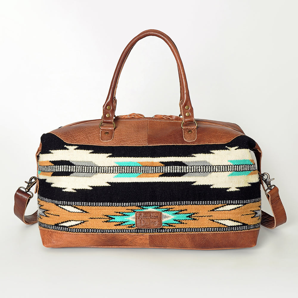 American Darling Duffel Saddle Blanket Genuine Leather Women Bag Western Handbag Purse