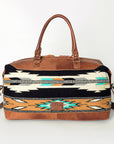 American Darling Duffel Saddle Blanket Genuine Leather Women Bag Western Handbag Purse