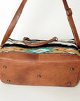 American Darling Duffel Saddle Blanket Genuine Leather Women Bag Western Handbag Purse
