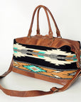 American Darling Duffel Saddle Blanket Genuine Leather Women Bag Western Handbag Purse
