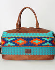 American Darling Duffel Saddle Blanket Genuine Leather Women Bag Western Handbag Purse