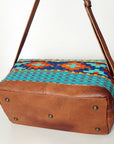 American Darling Duffel Saddle Blanket Genuine Leather Women Bag Western Handbag Purse