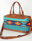 American Darling Duffel Saddle Blanket Genuine Leather Women Bag Western Handbag Purse