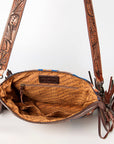 American Darling ADBGZ568A Signature Crossbody Hand Tooled Saddle Blanket Genuine Leather women bag western handbag purse