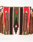 American Darling ADBGZ563A Signature Crossbody Hand Tooled Saddle Blanket Genuine Leather women bag western handbag purse