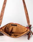 American Darling ADBGZ561A Signature Crossbody Hand Tooled Saddle Blanket Genuine Leather women bag western handbag purse