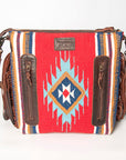 American Darling ADBGZ582A Signature Crossbody Hand Tooled Saddle Blanket Genuine Leather women bag western handbag purse
