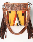 American Darling Signature Crossbody Hand Tooled Saddle Blanket Genuine Leather women bag western handbag purse