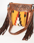 American Darling Signature Crossbody Hand Tooled Saddle Blanket Genuine Leather women bag western handbag purse