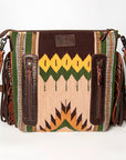 American Darling ADBGZ575A Signature Crossbody Hand Tooled Saddle Blanket Genuine Leather women bag western handbag purse