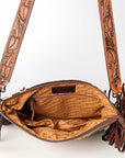 American Darling ADBGZ575A Signature Crossbody Hand Tooled Saddle Blanket Genuine Leather women bag western handbag purse