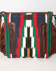 American Darling ADBGZ570A Signature Crossbody Hand Tooled Saddle Blanket Genuine Leather women bag western handbag purse