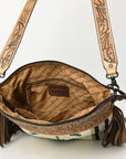 American Darling ADBGZ579A Signature Crossbody Hand Tooled Saddle Blanket Genuine Leather women bag western handbag purse