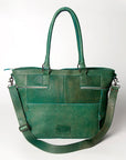 Never Mind Nmbgz126A Tote Vintage Handmade Genuine Cowhide Leather Women Bag Western Handbag Purse