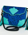 American Darling Hair On Genuine Leather Women Bag Western Handbag Purse