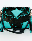 American Darling Hair On Genuine Leather Women Bag Western Handbag Purse