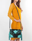 American Darling Hair On Genuine Leather Women Bag Western Handbag Purse