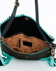 American Darling Hair On Genuine Leather Women Bag Western Handbag Purse