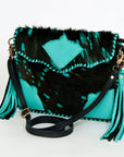 American Darling Hair On Genuine Leather Women Bag Western Handbag Purse