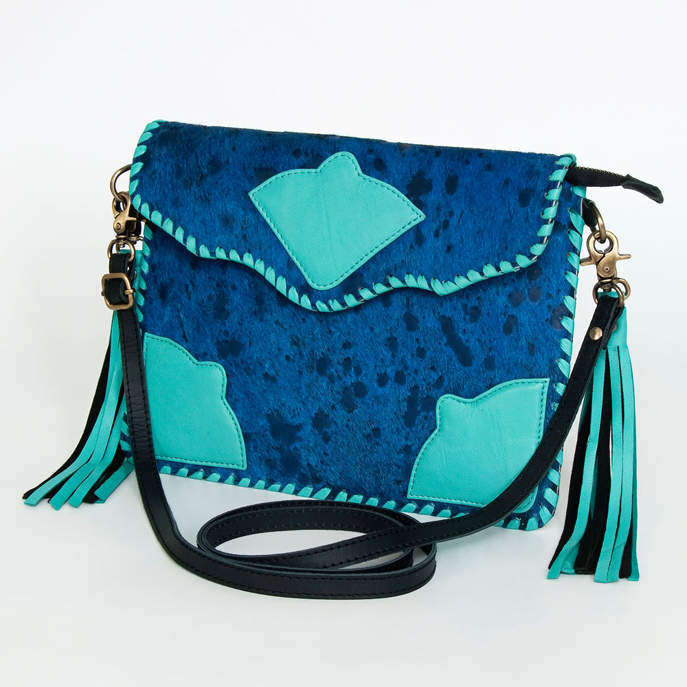 American Darling Hair On Genuine Leather Women Bag Western Handbag Purse