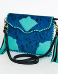 American Darling Hair On Genuine Leather Women Bag Western Handbag Purse