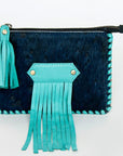 American Darling ADBGD168 Coin Purse Hair-On Genuine Leather Women Bag Western Handbag Purse