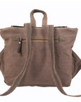 OHLAY KB102 Backpack Upcycled Canvas Hair-On Genuine Leather women bag western handbag purse