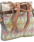 OHLAY KB109 TOTE Upcycled Wool Upcycled Canvas Hair-on Genuine Leather women bag western handbag purse