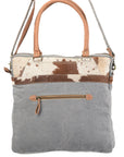 OHLAY KB109 TOTE Upcycled Wool Upcycled Canvas Hair-on Genuine Leather women bag western handbag purse