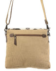 OHLAY KB121 Cross Body Upcycled Wool Upcycled Canvas Hair-On Genuine Leather women bag western handbag purse