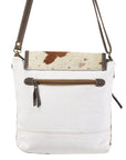 OHLAY KB127 Cross Body Upcycled Wool Upcycled Canvas Hair-On Genuine Leather women bag western handbag purse