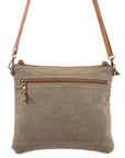 OHLAY KB130 Cross Body Upcycled Wool Upcycled Canvas Hair-On Genuine Leather women bag western handbag purse