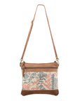 OHLAY KB130 Cross Body Upcycled Wool Upcycled Canvas Hair-On Genuine Leather women bag western handbag purse