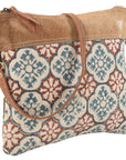 OHLAY KB136 Cross Body Upcycled Wool Upcycled Canvas Hair-On Genuine Leather women bag western handbag purse