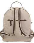 OHLAY KB141 Backpack Upcycled Canvas Genuine Leather women bag western handbag purse