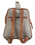 OHLAY KB142 Backpack Upcycled Canvas Hair-On Genuine Leather women bag western handbag purse