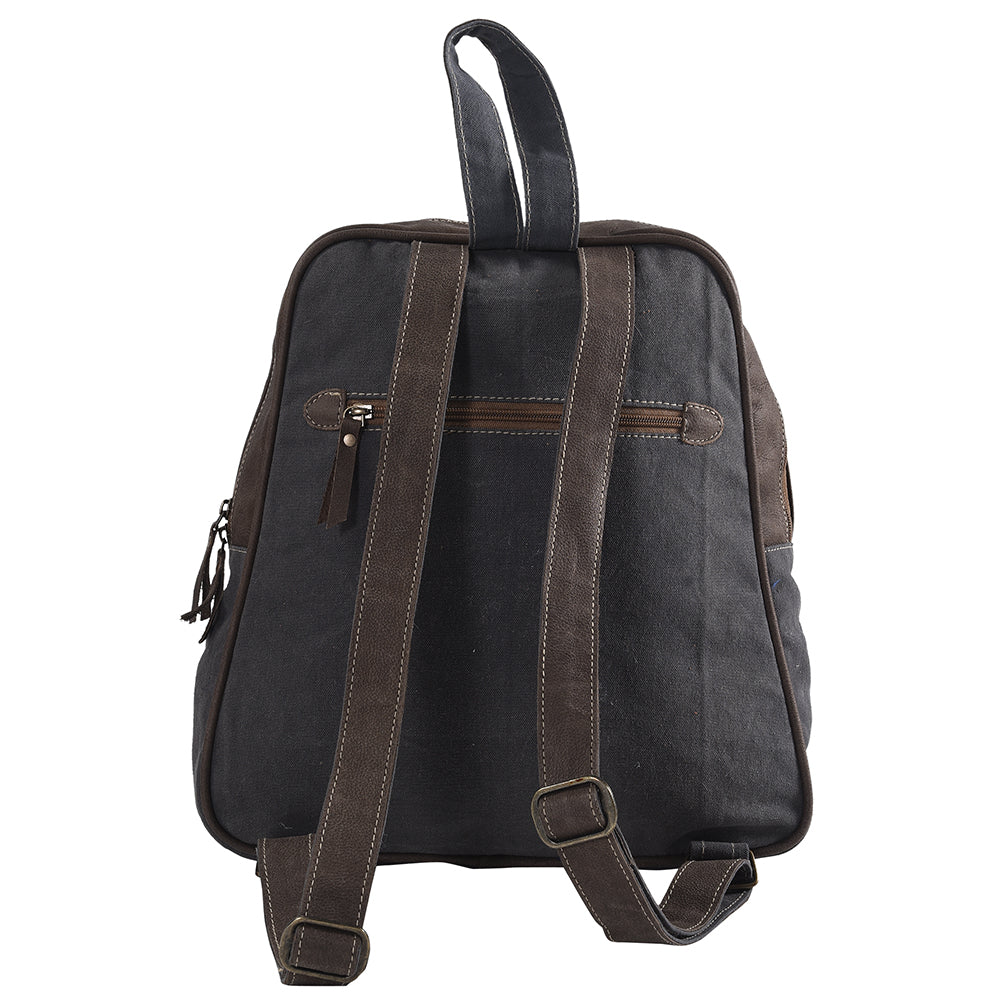OHLAY KB143 Backpack Upcycled Canvas Hair-On Genuine Leather women bag western handbag purse