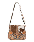 OHLAY MESSENGER Upcycled Canvas  Genuine Leather women bag western handbag purse