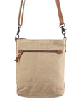 OHLAY MESSENGER Upcycled Canvas  Genuine Leather women bag western handbag purse
