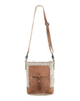 OHLAY MESSENGER Upcycled Canvas  Genuine Leather women bag western handbag purse