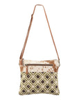 OHLAY KB153 Cross Body Upcycled Wool Upcycled Canvas Hair-On Genuine Leather women bag western handbag purse