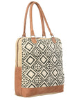 OHLAY KB155 TOTE Upcycled Wool Upcycled Canvas Genuine Leather women bag western handbag purse